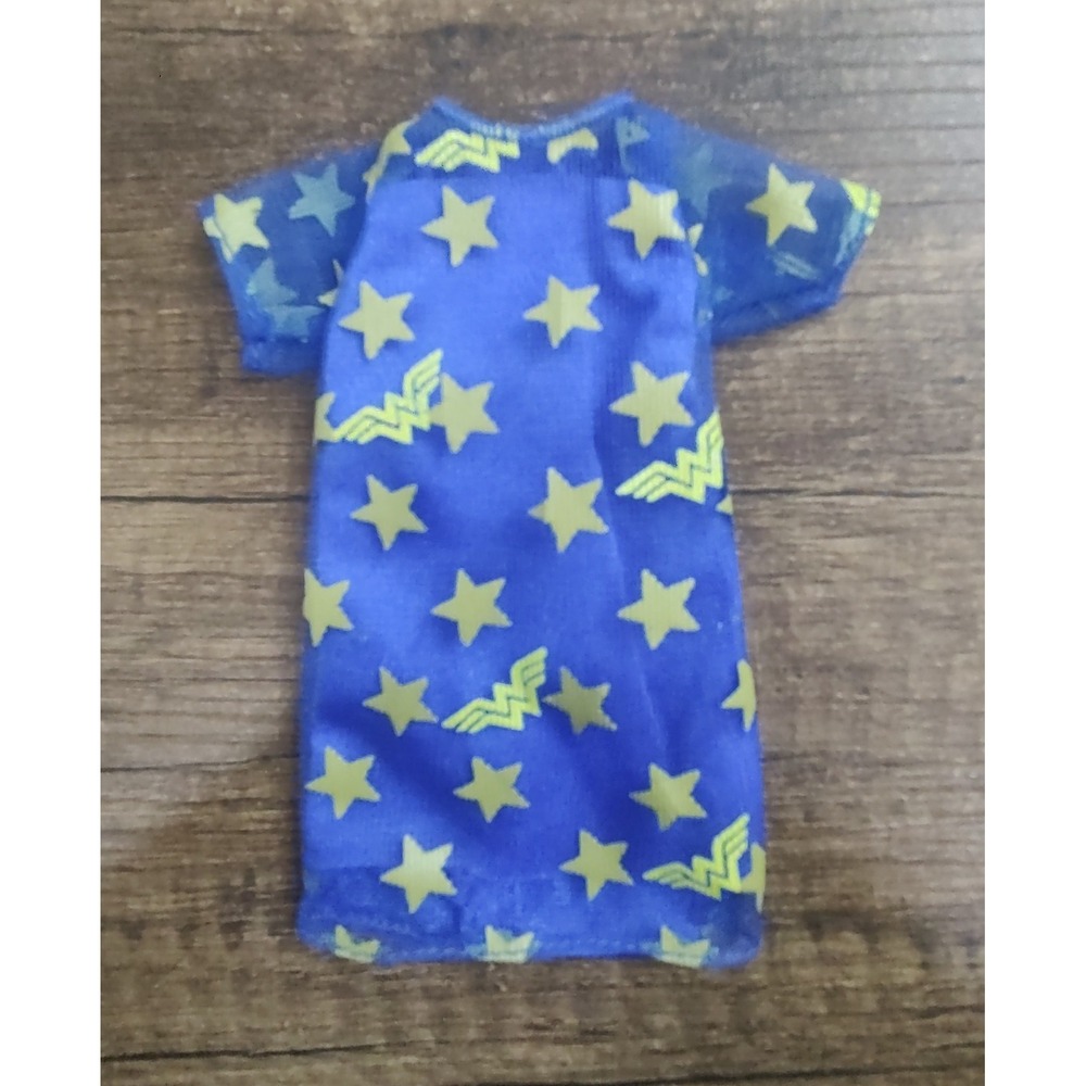 Barbie Doll Clothing Fashions Blue Wonder Woman Star Dress Z32
